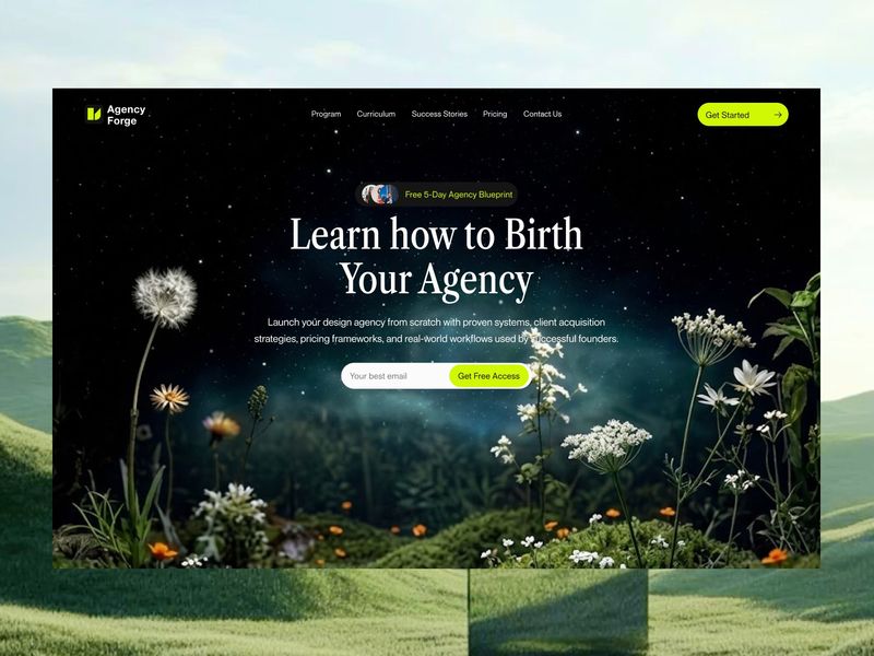 Agency Forge — Modern Landing Page UI