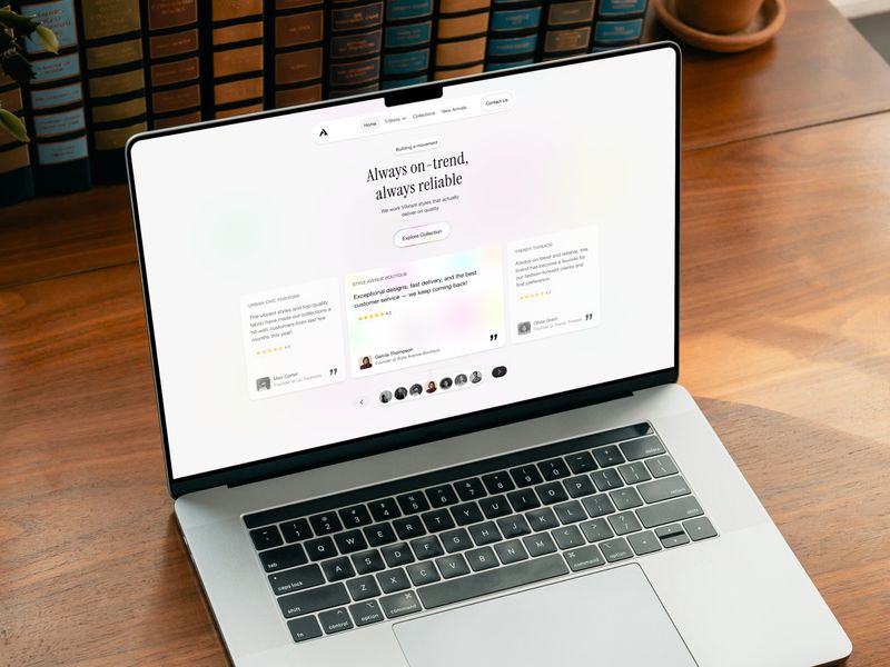 Minimalist E-Commerce Hero | Landing Page UIUX Design