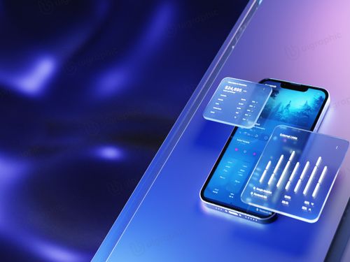 Mobile App UI Design (3D Illustration) Product: 189