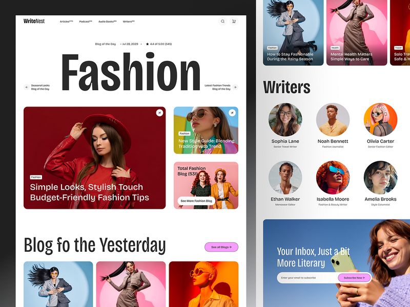 Fashion Blog Website | fashion commerce