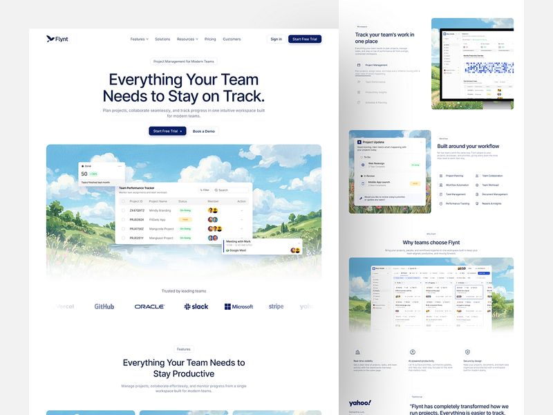 Flynt — SaaS Landing Page