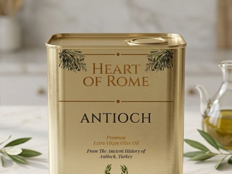 HEART OF ROME: ANTIOCH – Premium Olive Oil Packaging Design
