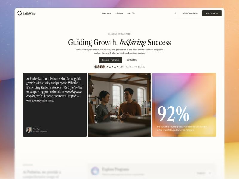 PathWise - Webflow Ecommerce website template