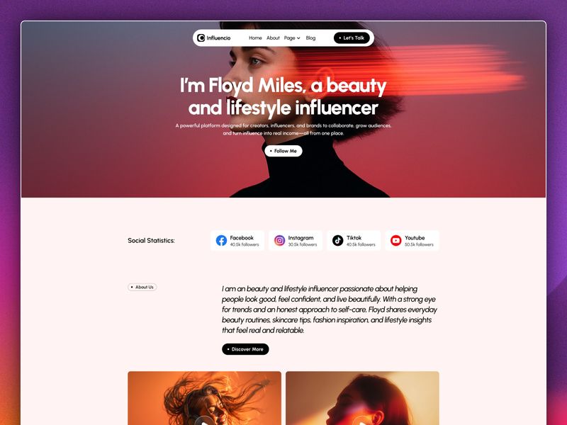 Influencio by Md. Omor Rahman Shipon - Uncategorized design asset by framer