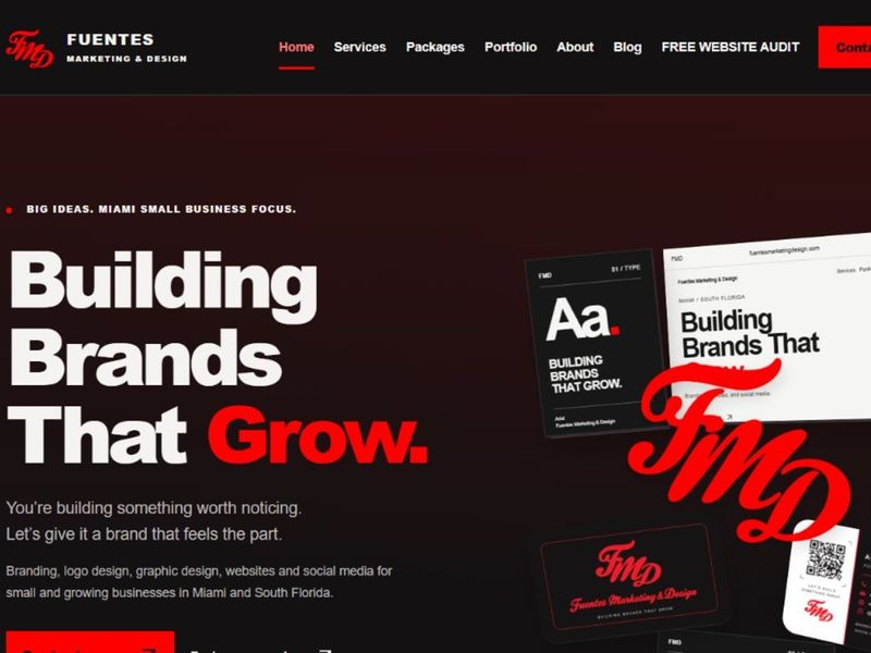 Fuentes Marketing & Design — Agency Website