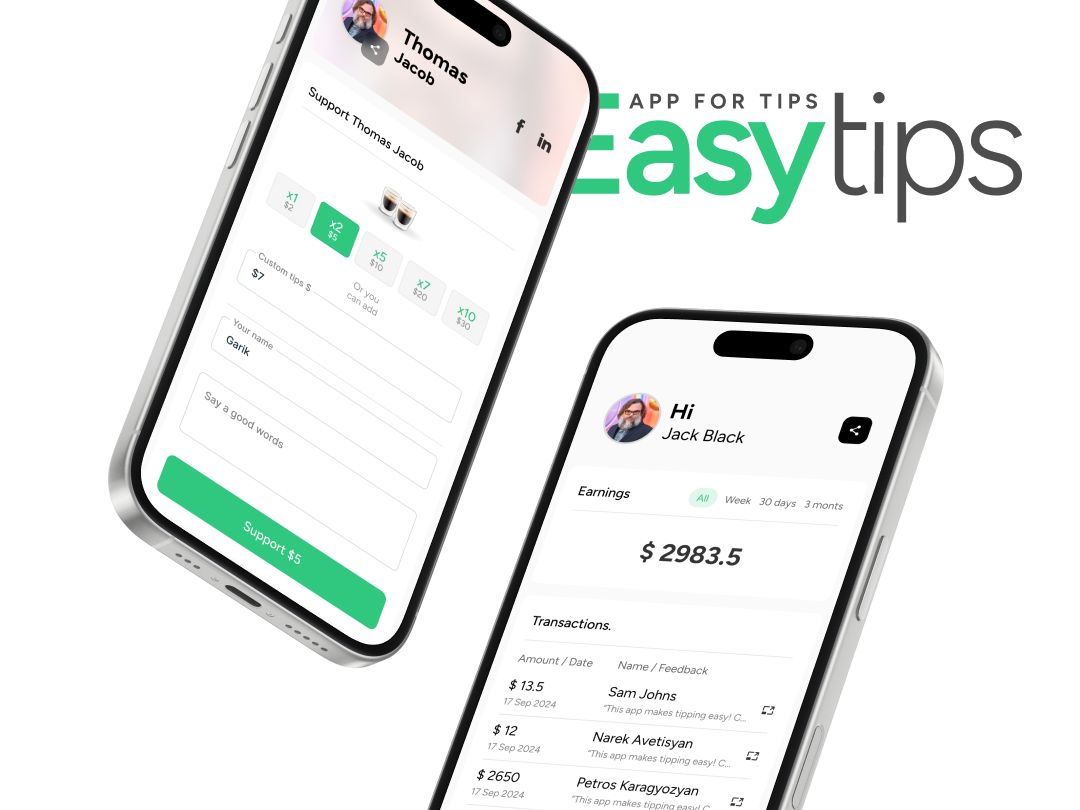 Easy tips: App for tips by Narek Avetisyan | Naka