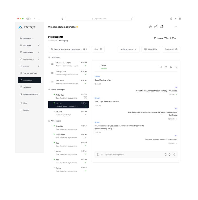 Messaging Chat Screen