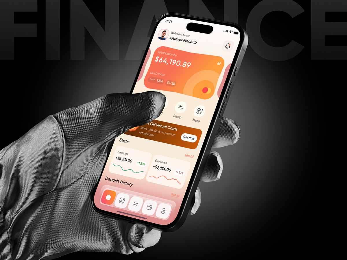 Finance App UI Kit — Cards, Stats & Insights
