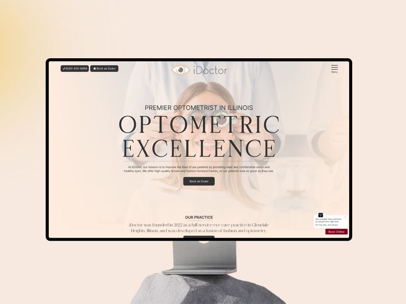 iDoctor — Premium Optometry UI/UX Design Concept