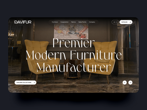 Furniture store and catalog UI & UX