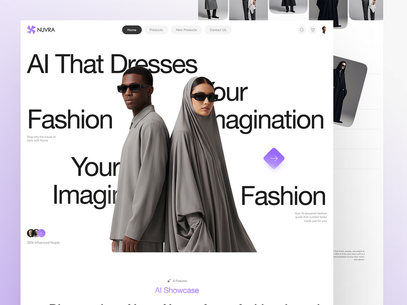 AI Fashion Ecommerce Website Design