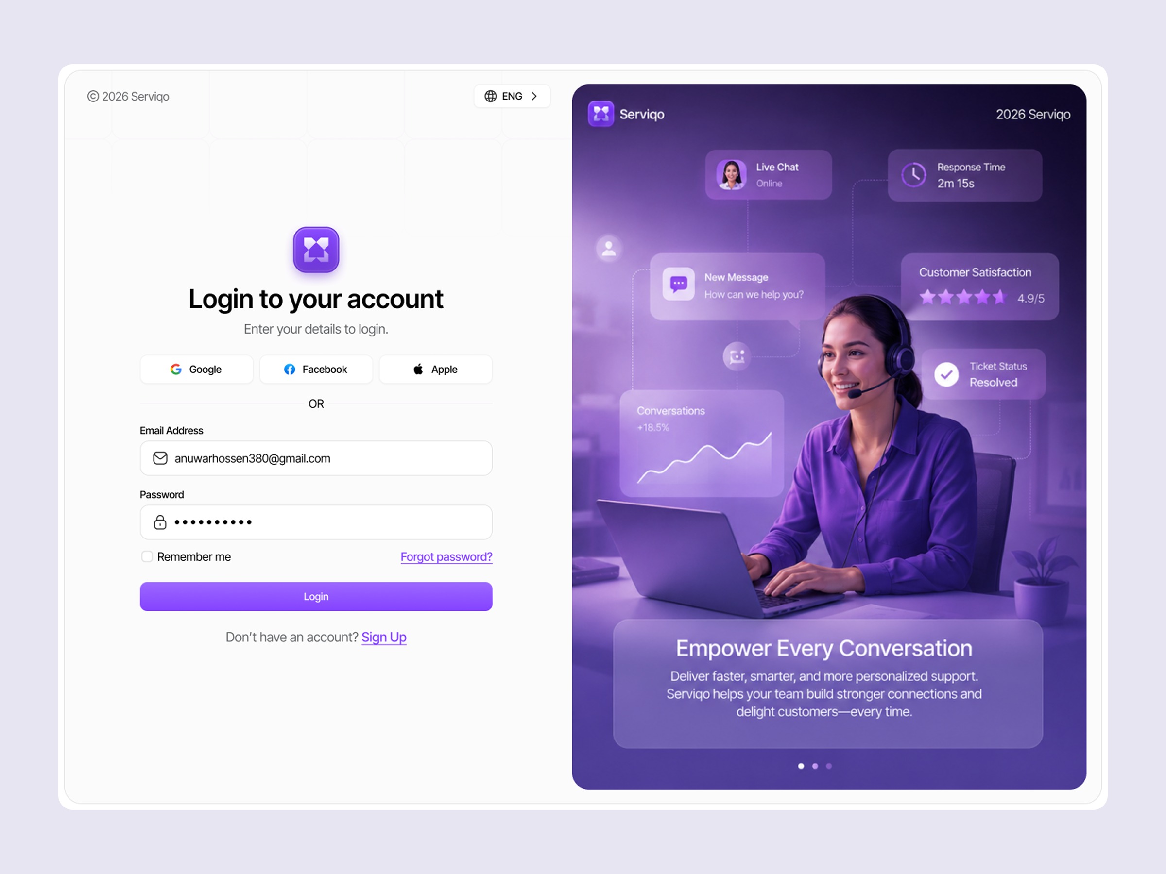 AI Customer Support UI Kit Image 1
