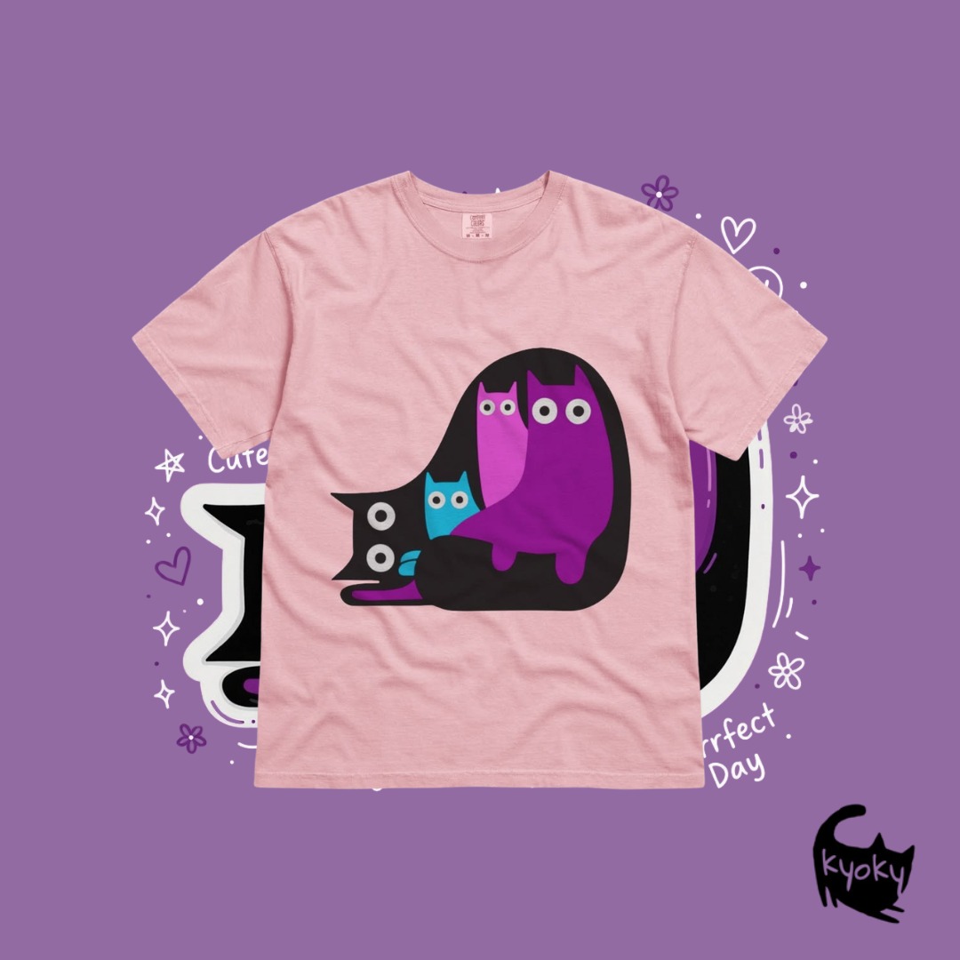 Many Colorful Cats Image 0