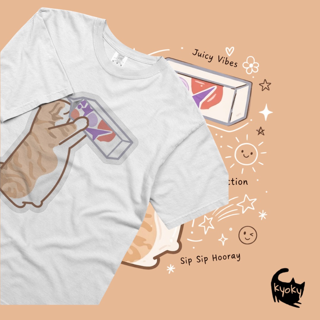 Orange Cat Drinks Milk Image 0