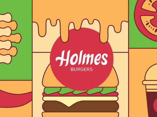 Holmes Burgers | Brand Identity Design