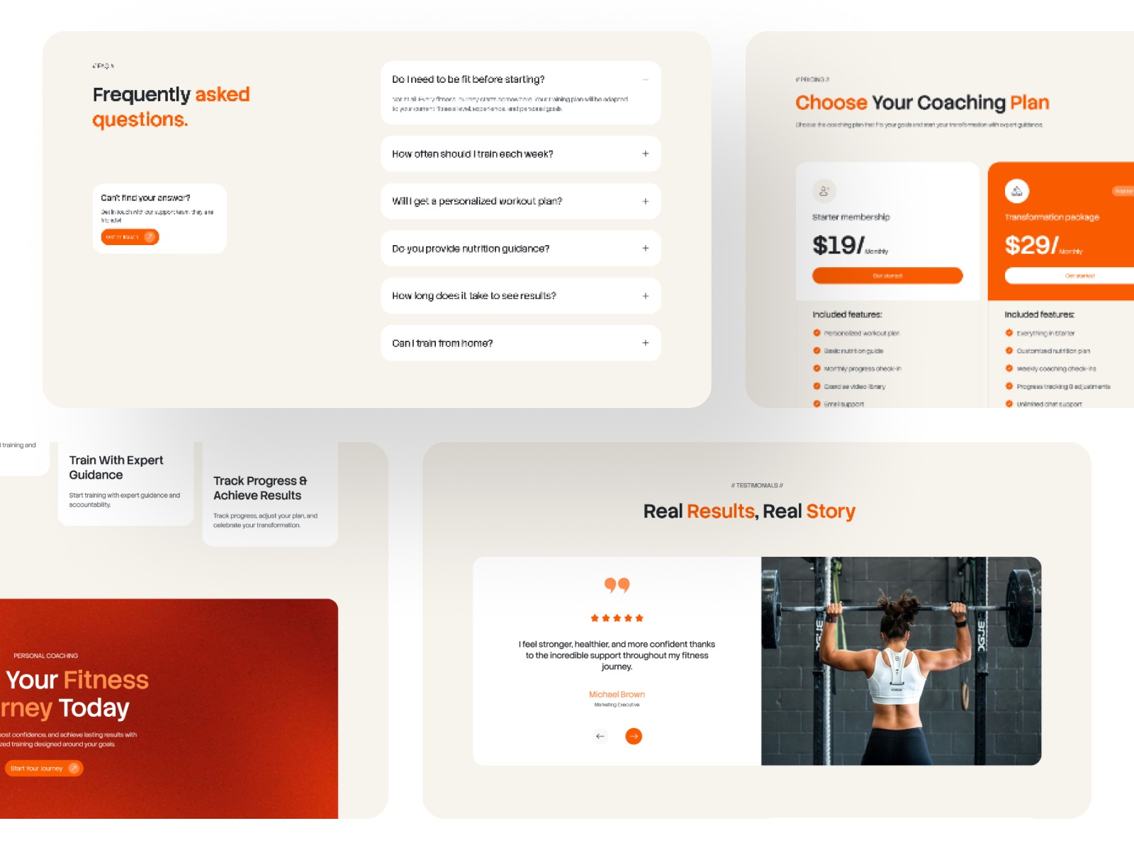 Tranix Fitness Coach: Responsive Health Website Template Image 2