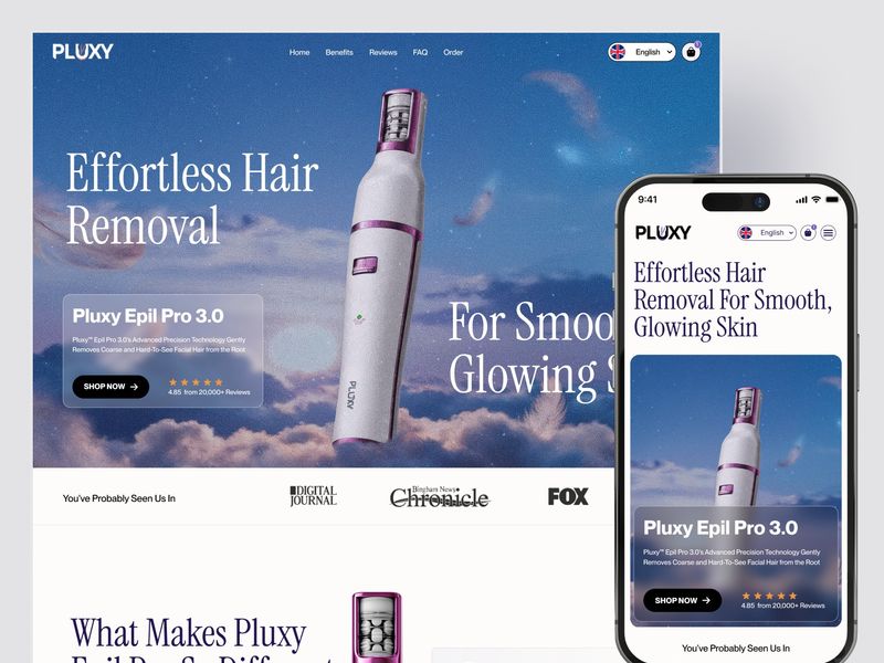 Beauty Product eCommerce Website | Shopify Store UI/UX