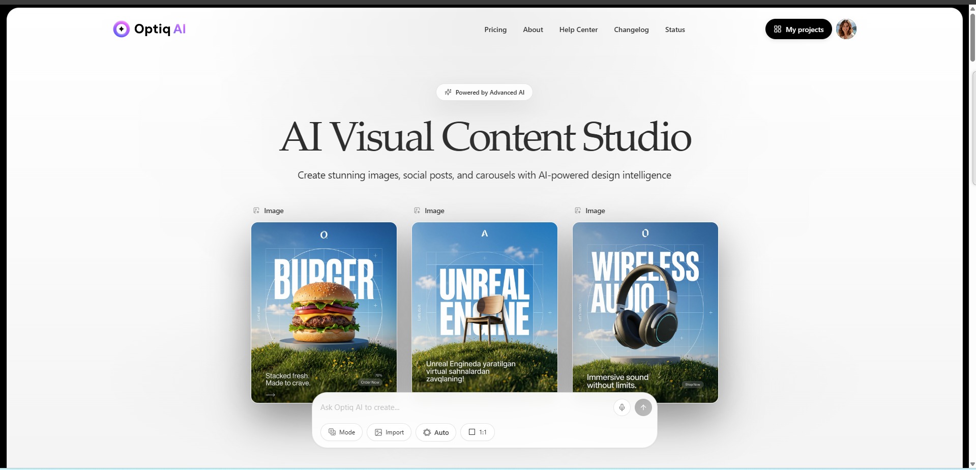 OptiqAI - AI Visual Content Studio Image 0