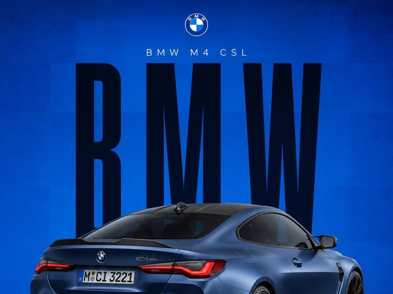 BMW M$ csl poster