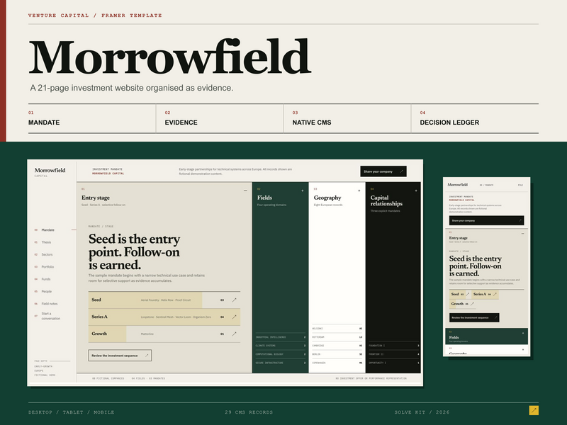 Morrowfield by Solve Kit - Uncategorized design asset by framer