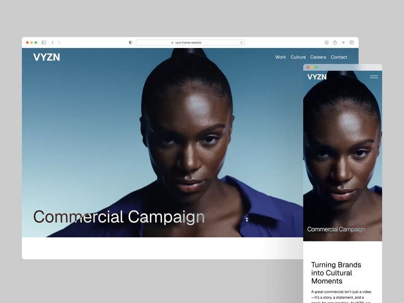 VYZN — Video Production Agency Template