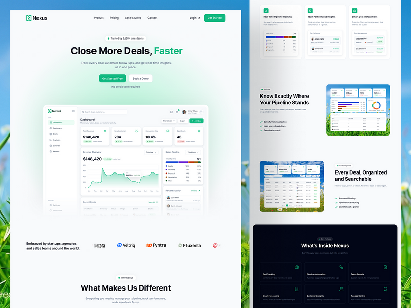 Nexus - SaaS Landing Page