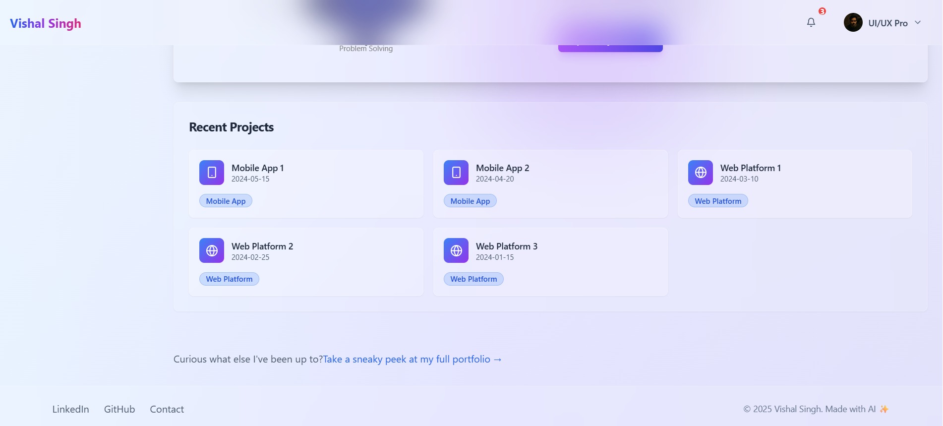 Portfolio Vishal Singh - UI/UX Designer & Product Strategist by Vishal ...