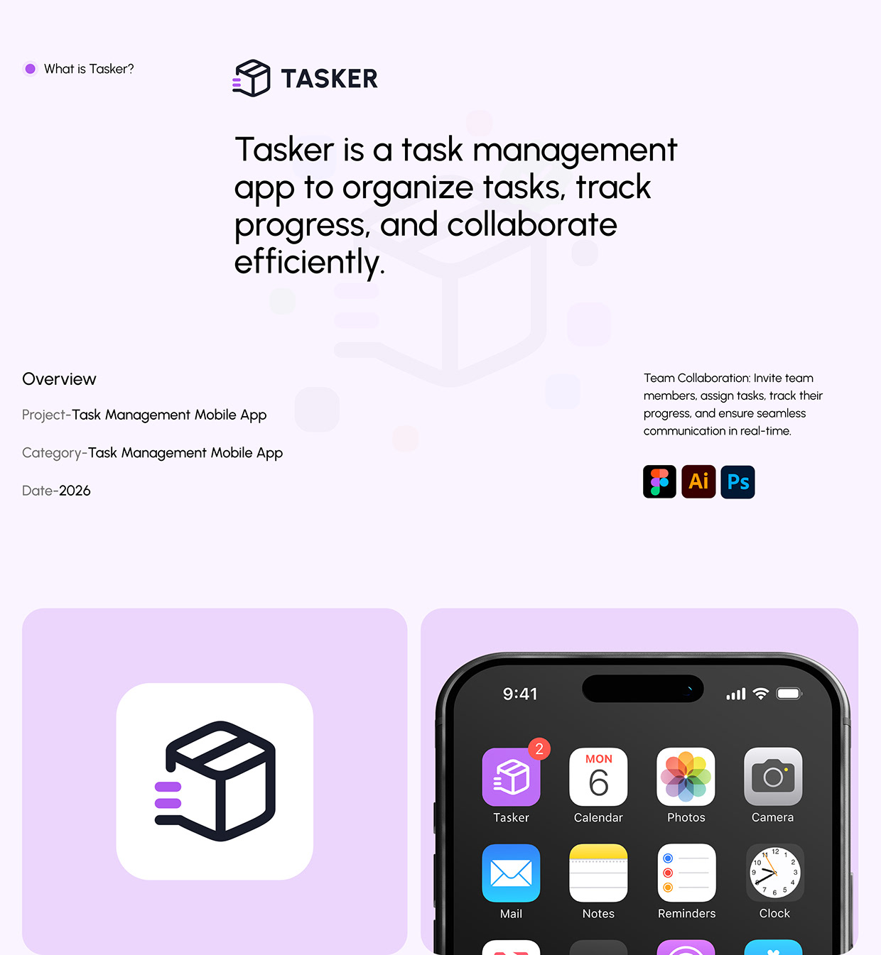 Tasker - Task Management Mobile App Image 0