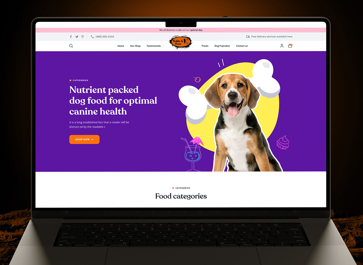 Pet Food Website Design for E-commerce Shop Image 13