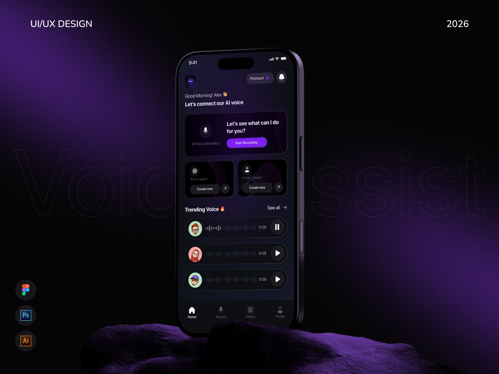 AI Voice Assistant Mobile App for Notes & Automation