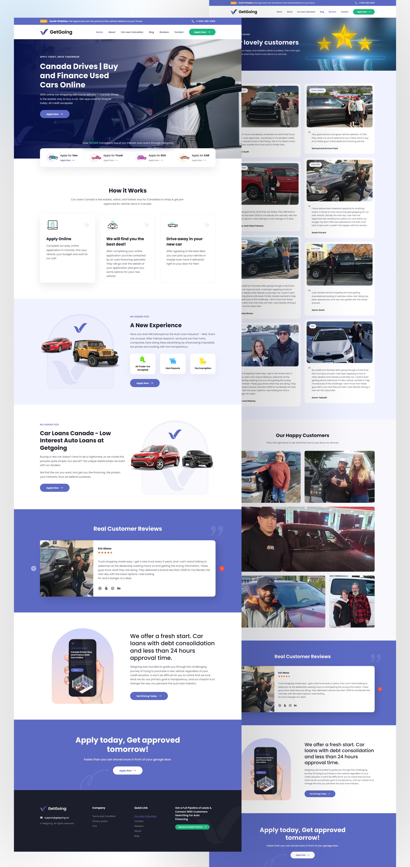 Auto Loan Website | Car Shop Landing Page Image 6