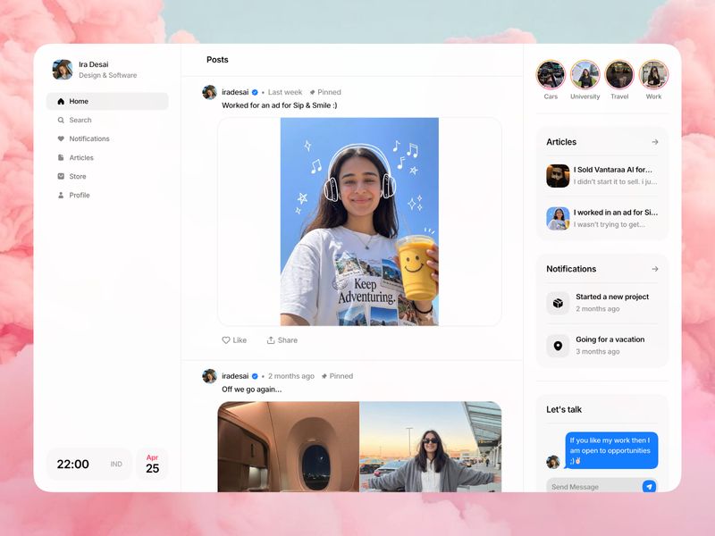 Socialfolio by Krutik Maru
