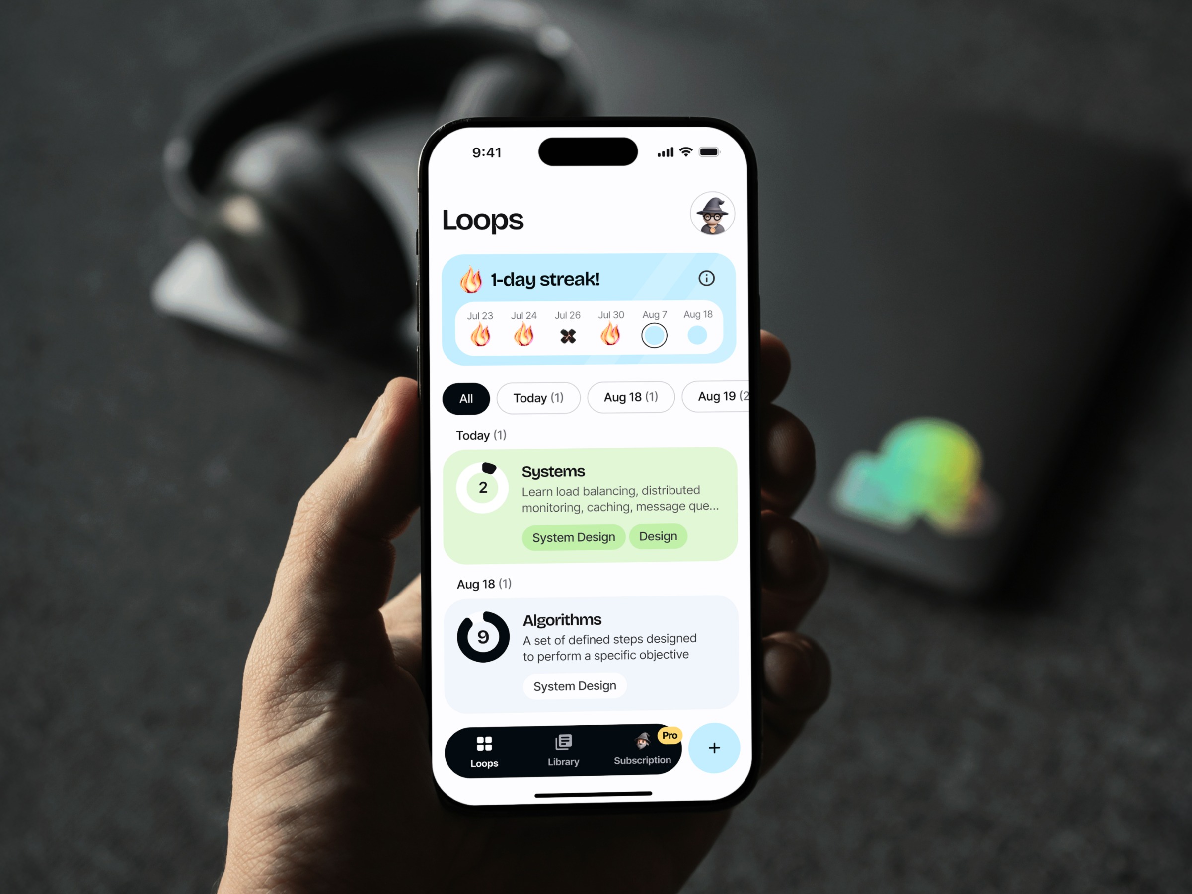 UX/UI design for Napa — Habit Tracking Mobile App