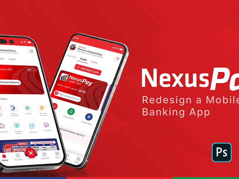 NexusPay Digital Wallet App Redesign – UX/UI Case Study