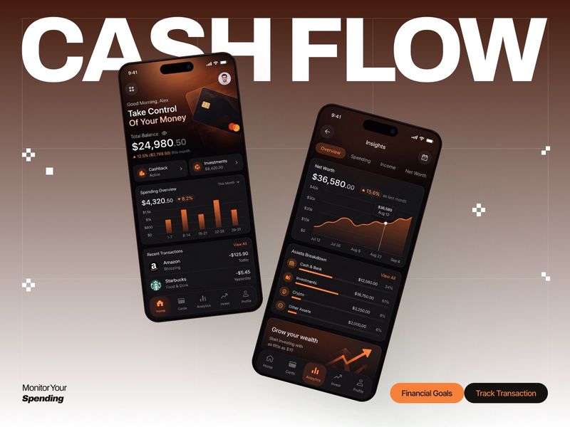 Cashflow Finance App UI Design