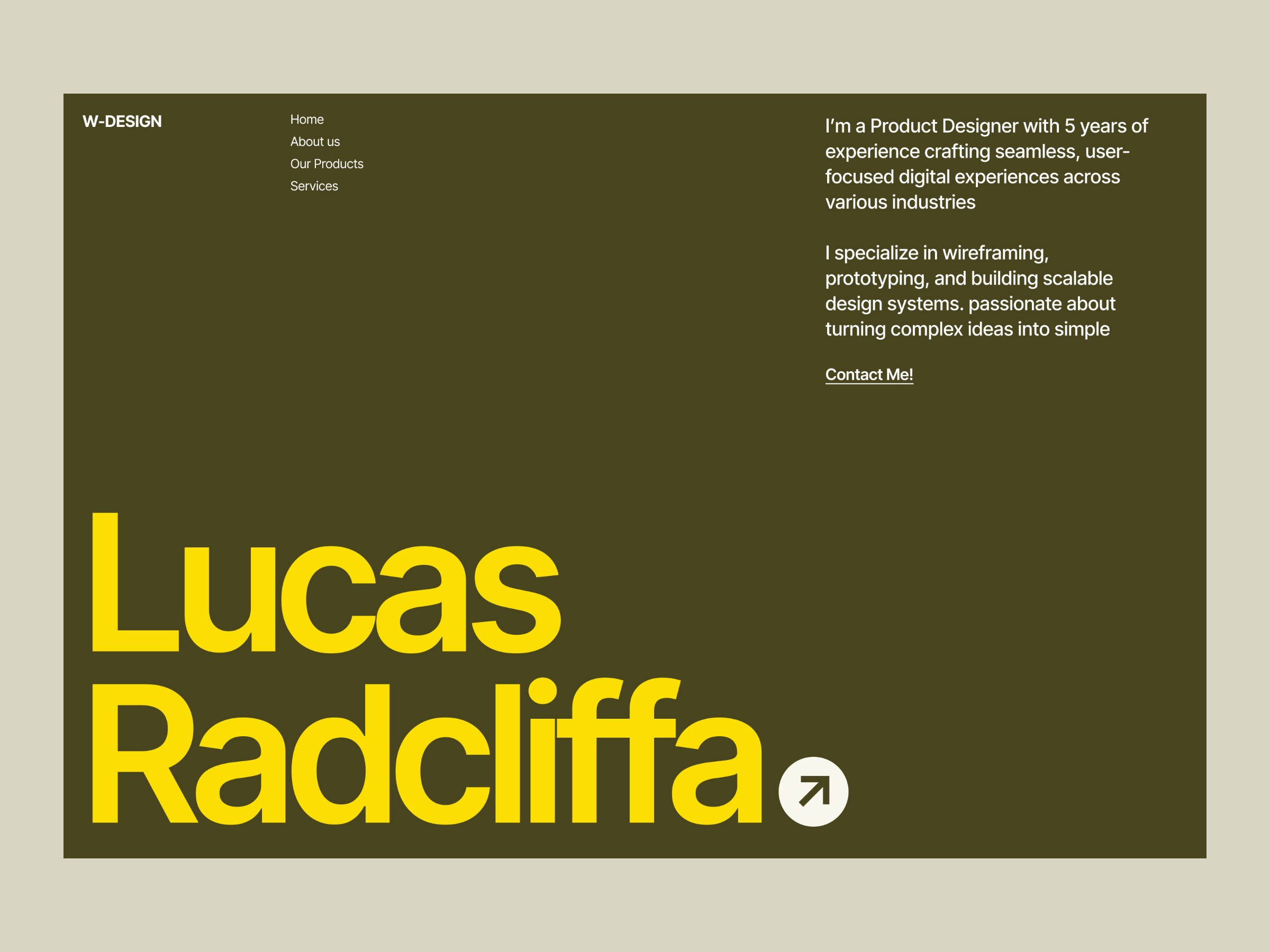 Personal Portfolio Site Design Image 3