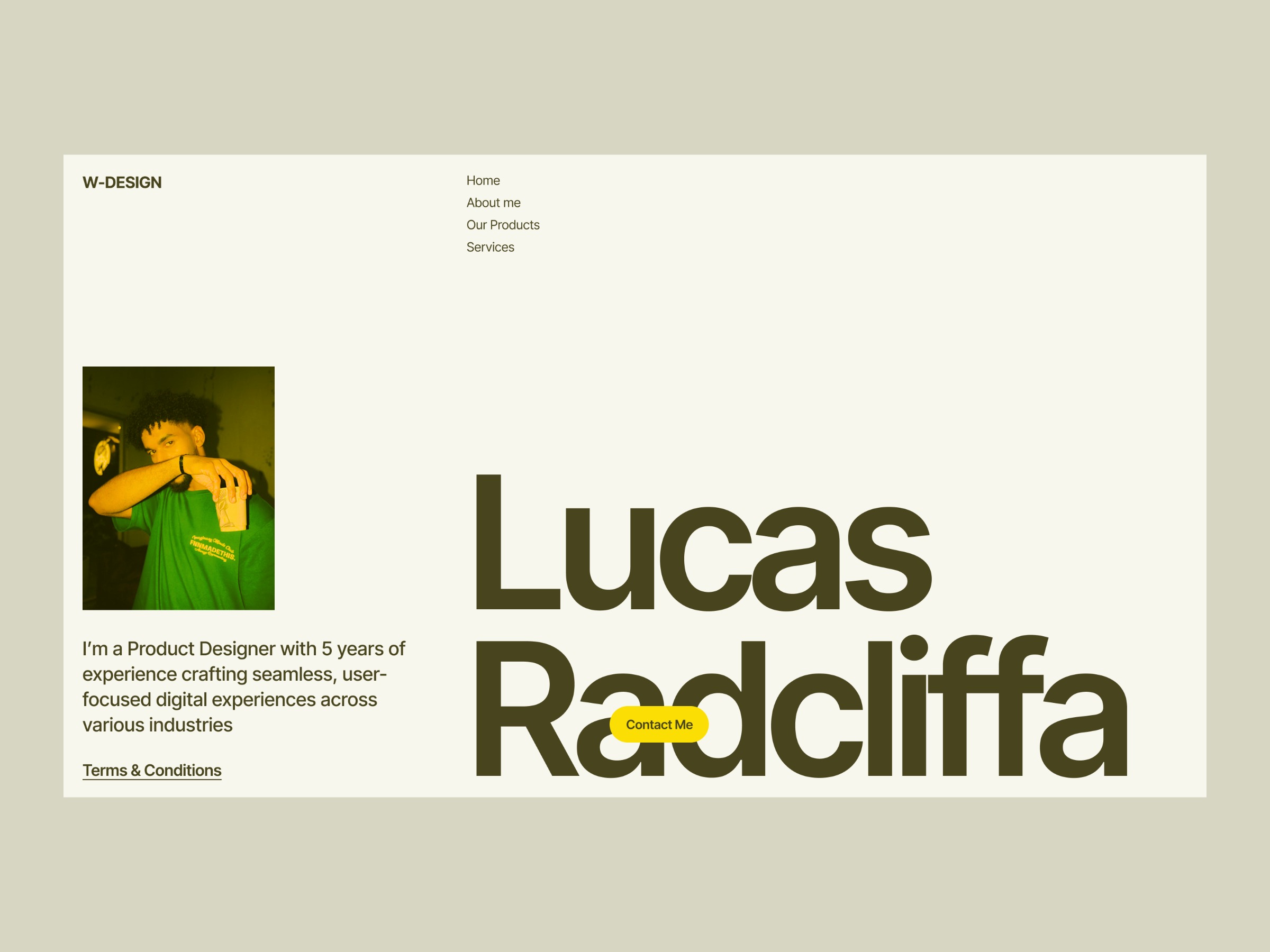 Personal Portfolio Site Design Image 0