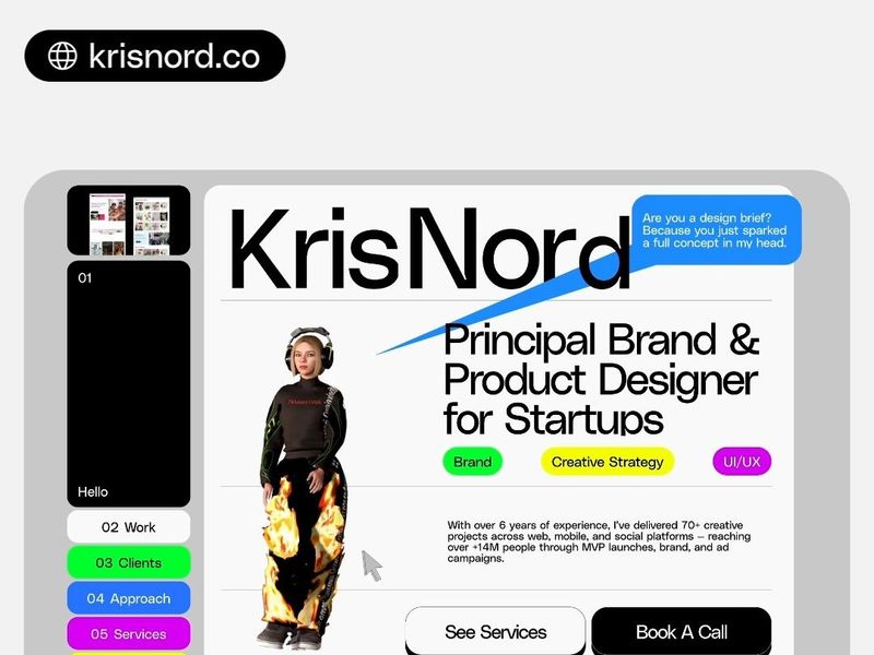 Fun Web Design | Brand & Product Design For Startups | By Kris Nord