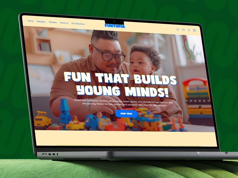 Kids Toys ecommerce Website Design | Toy Shop Website