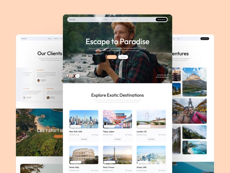 Travely — Free Website Template for Framer