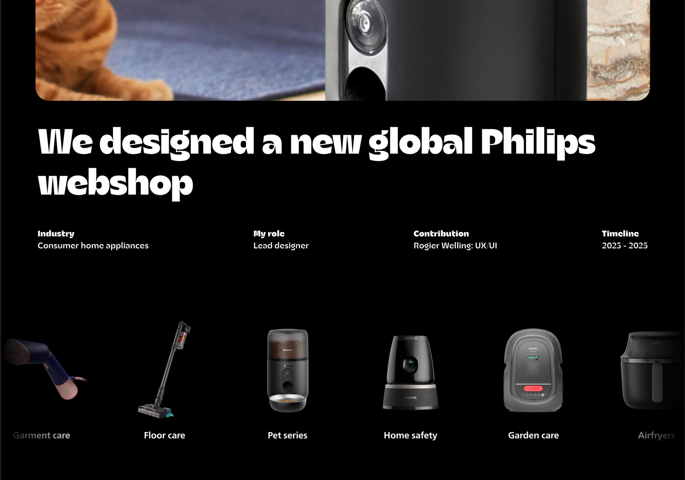 Philips Home Appliances ecom case by Pim van 't Slot