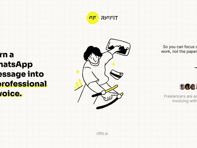 Riffit — WhatsApp Invoicing for Indian Freelancers