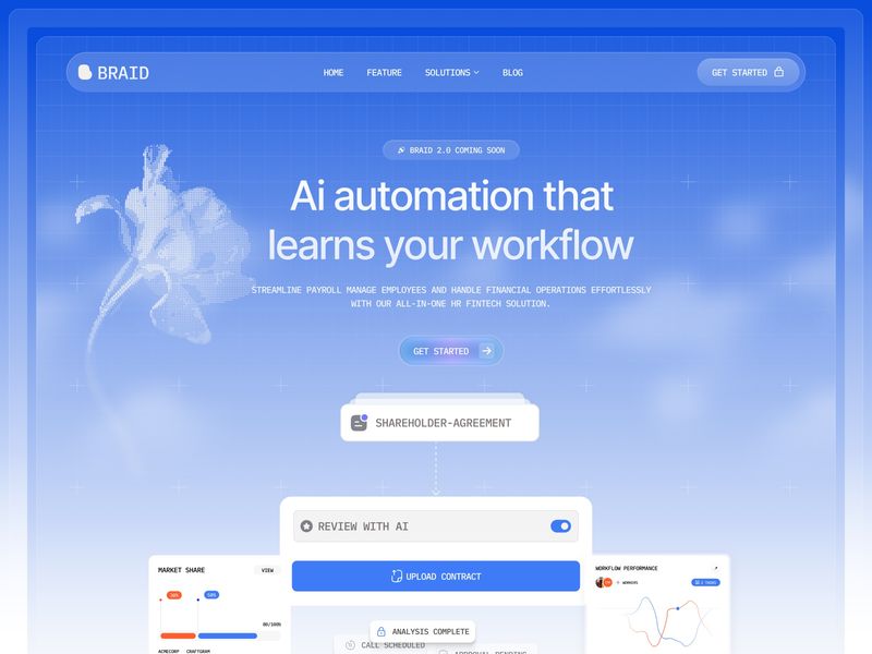 Braid AI SAAS Business Website Template by DiverseKit