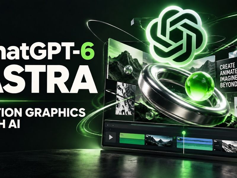 I Made Motion Graphics With ChatGPT 6 Astra Using One Line Prompts (No After Effects)