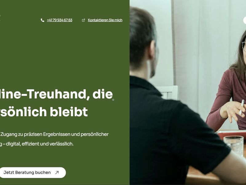 Büro im Flow - UI Design for Online Treuhand Services