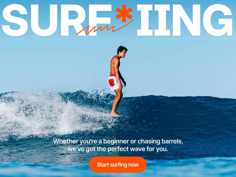 Free Framer Template for Surfing Institute