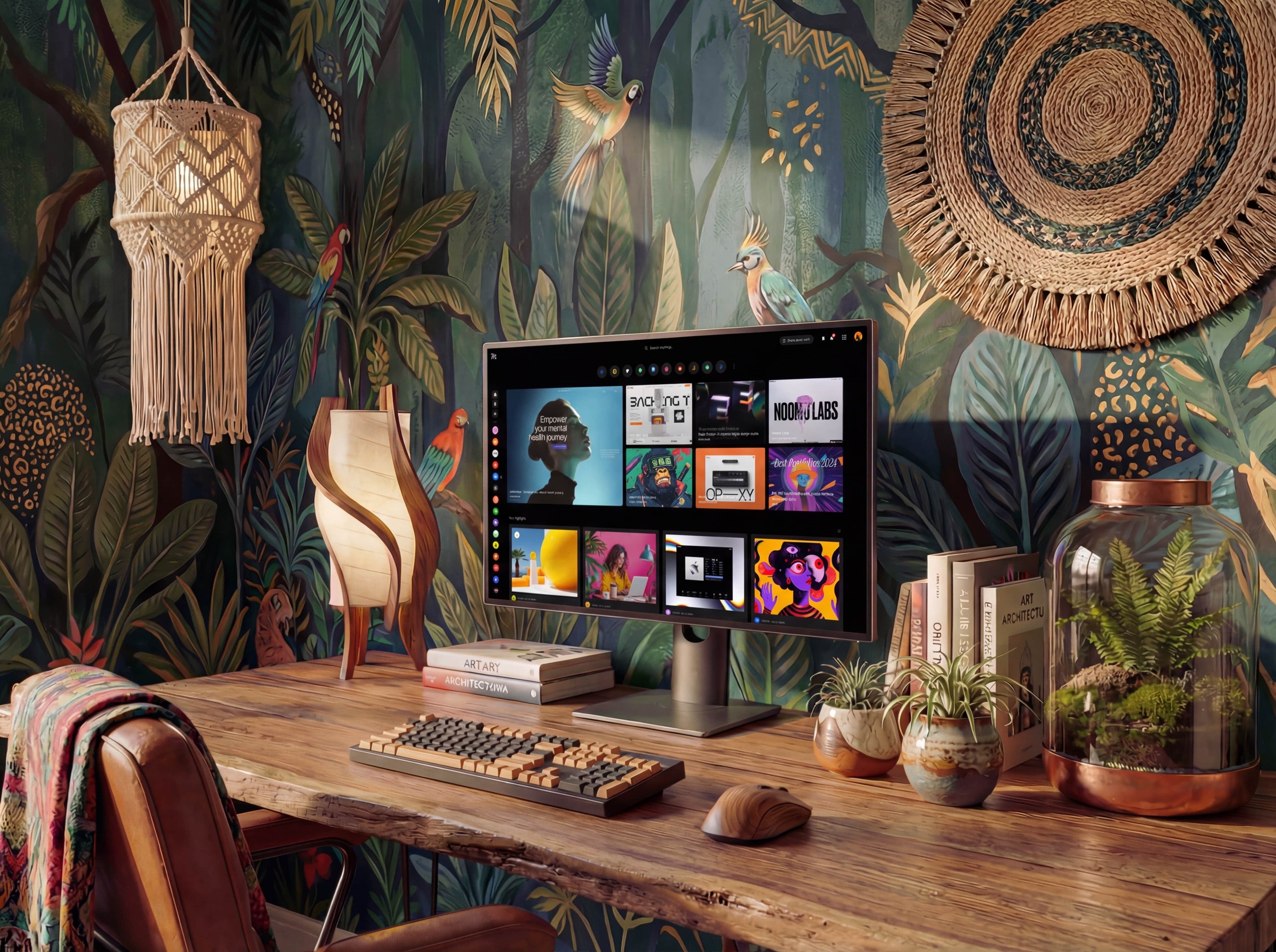 Home office mockups with Google Gemini Image 2