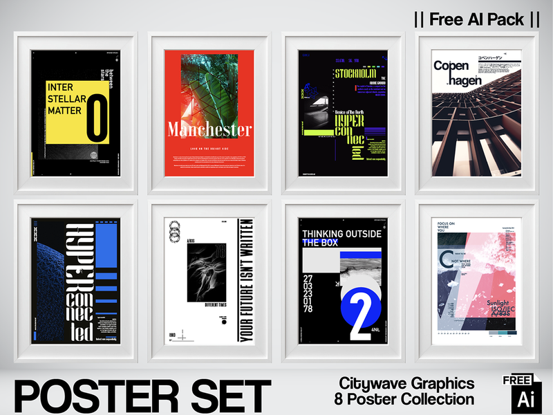 Citywave Graphics — Free AI Poster Pack