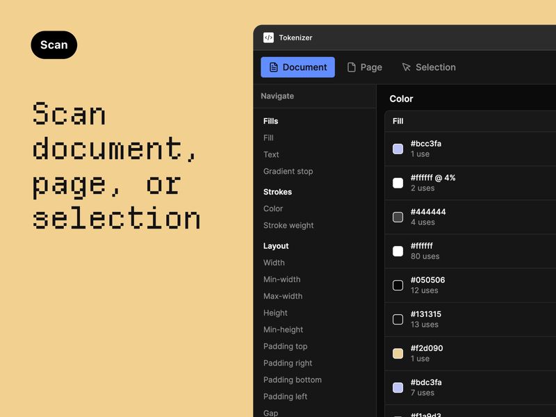 Tokenizer (Figma plugin)