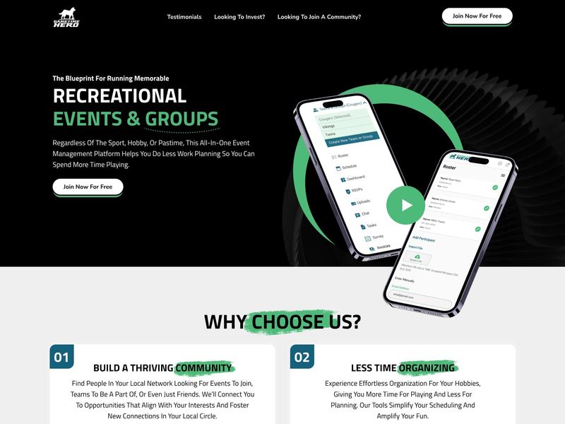 Dark Mode App Landing Page — UI/UX Inspiration